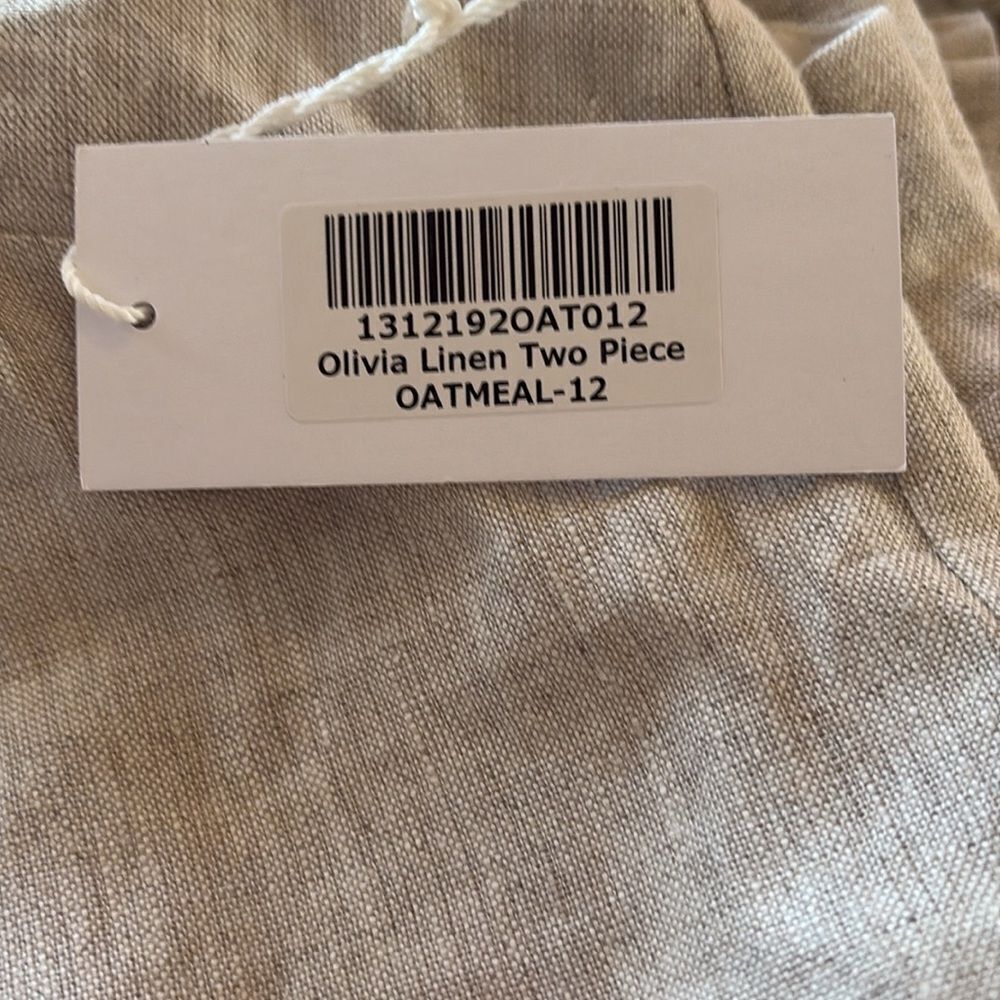 Reformation Olivia linen two-piece set NWT size 12 from Anthropologie $278 - Picture 6 of 9